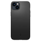 Чохол Spigen для iPhone 14 - Thin Fit, Matte Black (ACS04788), фото 2