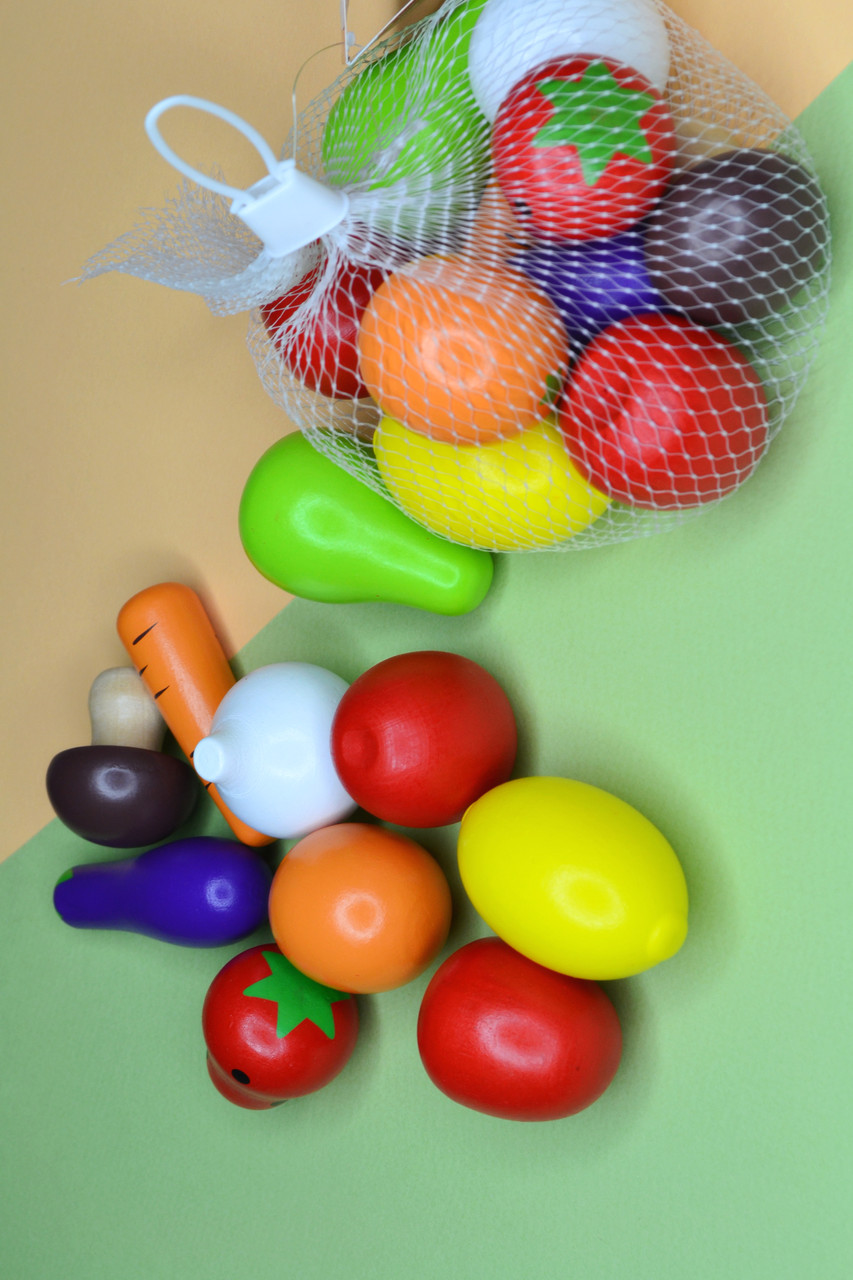 Дерев'яні продукти Viga Toys Овочі та фрукти