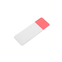 Скло предметне 26х76 мм зі шліфованим краєм з полем для запису рожевим (50 шт)