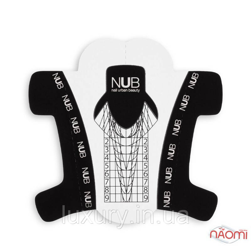 Форми для нарощування нігтів NUB Nail Enhancement Forms, універсальні, прозорі, 300 шт.