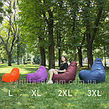 Крісло мішок Мерседес, безкаркасне крісло Mercedes-Benz з логотипом автомобільне для водія, фото 4