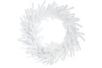 Різдвяний вінок-основа з білої штучної ялинки 50 см для декору та композицій