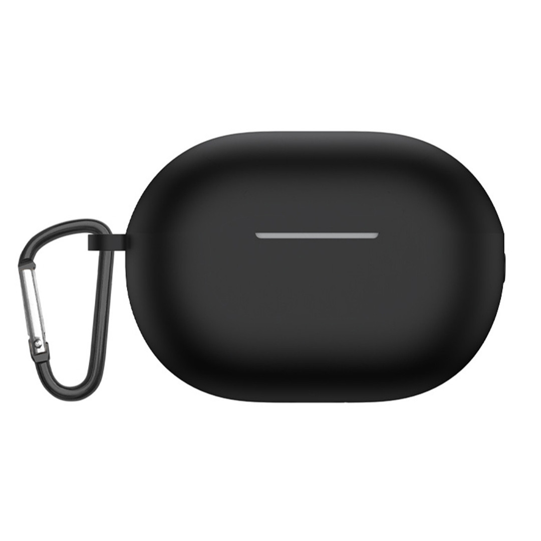 Силіконовий чохол для навушників Huawei Freebuds Pro 2 | чохол + какрабін | чорний