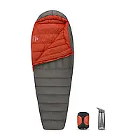 Женский спальный мешок Flame FmII (2/-4°C), 183 см - Right Zip, Dark Grey/Paprika от Sea to Summit (STS MK