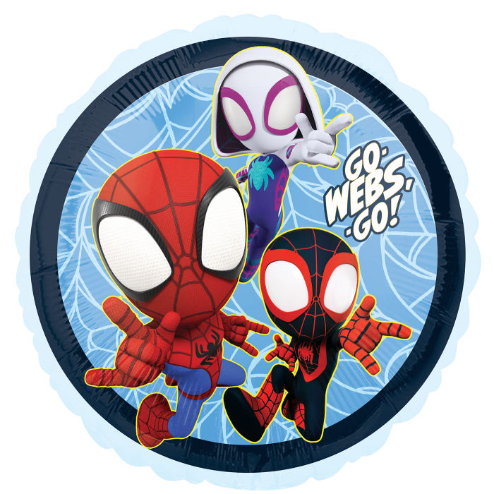 A 18" Spidey & His Amazing Friends. Фольговані кулі Спайді та його дивовижні друзі