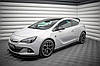 Пороги Opel Astra J GTC OPC-Line (11-18) тюнінг обвіс спідниця елерон (Street Pro V2), фото 3