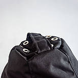 Крісло мішок чорне Оксфорд велике, кресло мешок черный, Крісло груша чорне, безкаркасне крісло чорне, кресло груша, пуфик мешок, фото 8