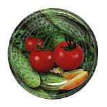 Кришка для консервування закаточна під ключ Слобожанка кольорова, фото 2