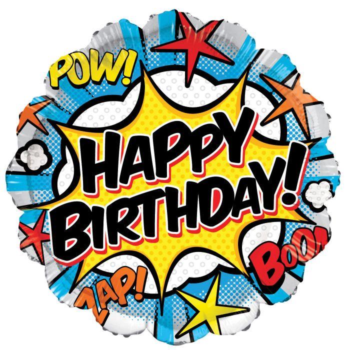К 18" Birthday Fun!. З Днем народження куля фольгована