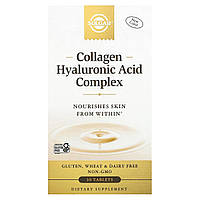 Solgar, Collagen Hyaluronic Acid Complex (30 таб.), биоактивный коллаген