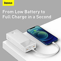 Портативний зарядний пристрій BASEUS Bipow Power bank 30000mAh 2USB/1Type-C, PD/QC, 20W, 3A, фото 3