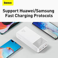 Портативний зарядний пристрій BASEUS Bipow Power bank 30000mAh 2USB/1Type-C, PD/QC, 20W, 3A, фото 6
