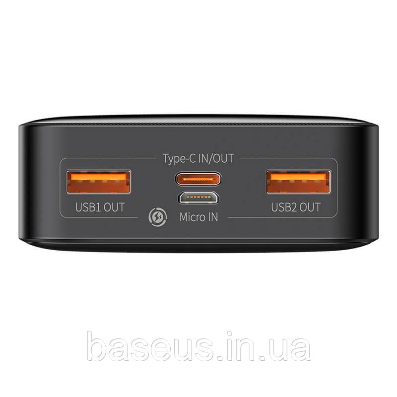 Павербанк Baseus bipow 20 w 20000 mAh QC, зовнішній акумулятор павербанк портативна батарея