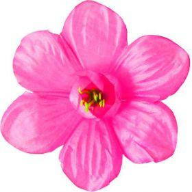 Квітка прес мальва атлас рожевий 100 шт, Діаметр 12 см, Штучні квіти, Квіти для декору прес