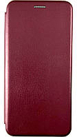 Чехол книжка Elegant book для Motorola E20 / Motorola E30 (на мото е20 е30) бордовый