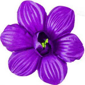Квітка прес мальва атлас фіолетовий 100 шт, Діаметр 12 см, Штучні квіти, Квіти для декору прес
