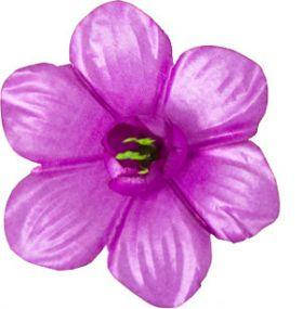 Квітка прес мальва атлас ліловий 100 шт, Діаметр 12 см, Штучні квіти, Квіти для декору прес