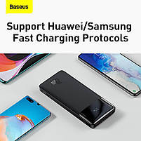 Маленький павербанк BASEUS Bipow Digital Display Power bank 10000mAh 2USB/1Type-C, PD/QC, 20W, фото 6