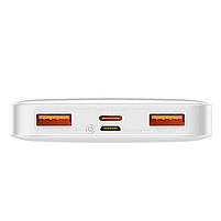Маленький стильний павербанк BASEUS Bipow Digital Display Power bank 10000mAh 2USB/1Type-C, PD/QC, 20W, 3A, фото 4