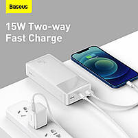 Павербанк, зарядний пристрій Baseus bippow 15w 30000 mAh, фото 5