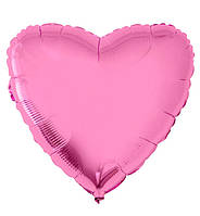 Воздушные шарики "Сердце", Испания, Ø - 45 см цвет - розовый (металлик)