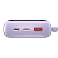 Зовнішній акумулятор Baseus Qpow Digital Display Lightning 3A 20000mAh Black (PPQD-H01), фото 3