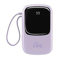 Зовнішній акумулятор Baseus Qpow Digital Display Lightning 3A 20000mAh Black (PPQD-H01), фото 4