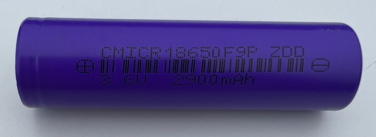 Аккумулятор Cham ICR18650F9P 2900mAh 15A