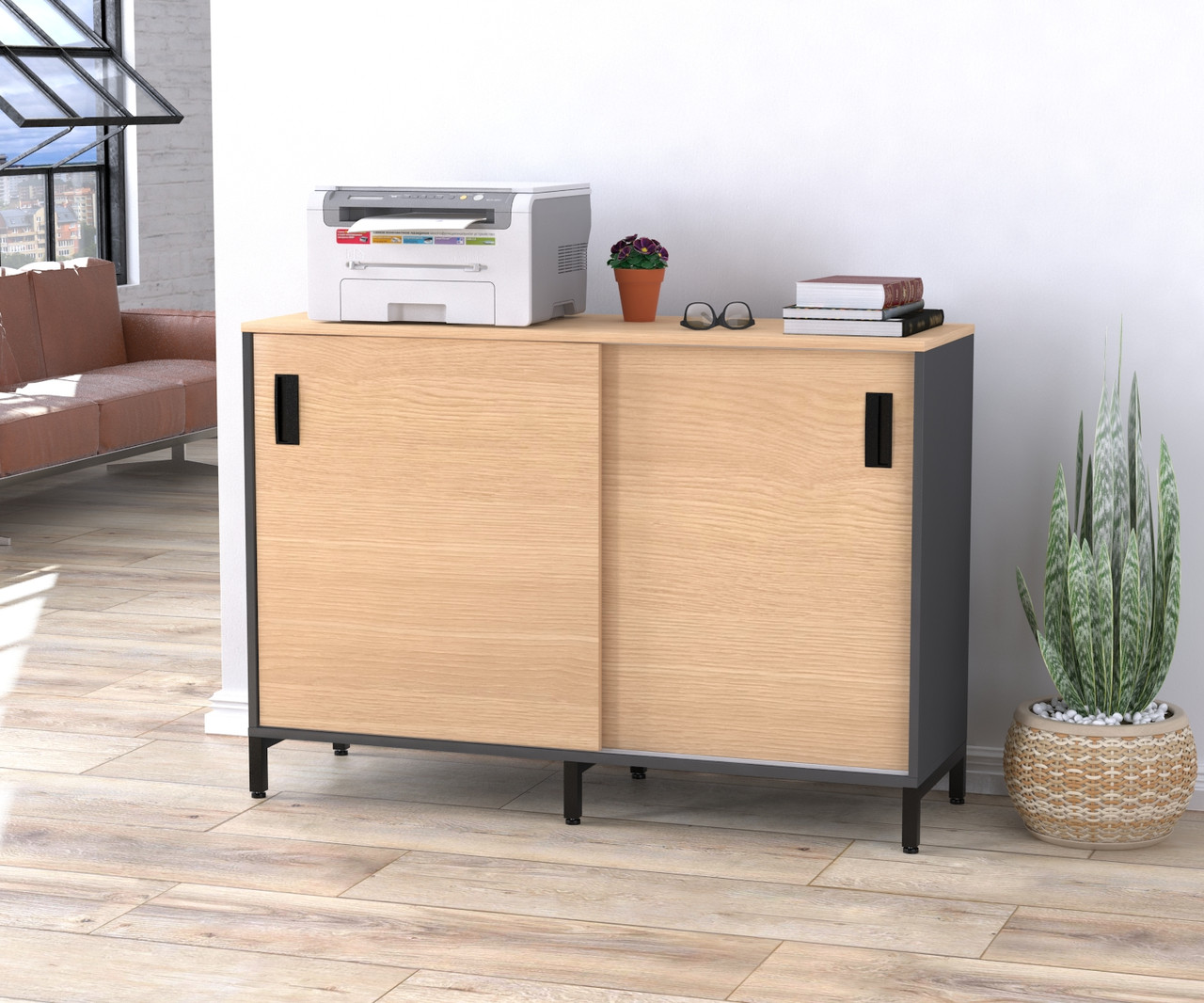 Придбати Тумба офисная LS-1200-830 Loft-design с раздвижными дверями ...