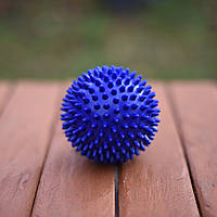 Мяч массажный, массажер для тела ПВХ твердый 9 см Синий (MS 2096-2)