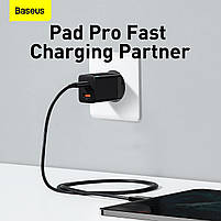 Мережевий зарядний пристрій Baseus Super Si Pro Quick Charger Type-C+USB 30W, фото 5