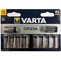 Батарейка блістер 10шт VARTA CR 123A BLI LITHIUM