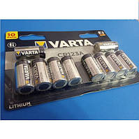 Батарейка VARTA CR 123A BLI 10шт/блістер. LITHIUM