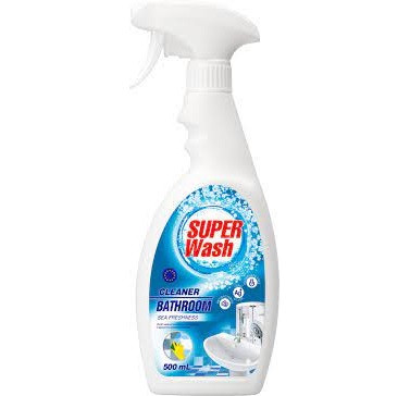 Засіб мийний для ванн та сантехніки "SUPER Wash" з ароматом морської свіжості 500 мл, фото 1