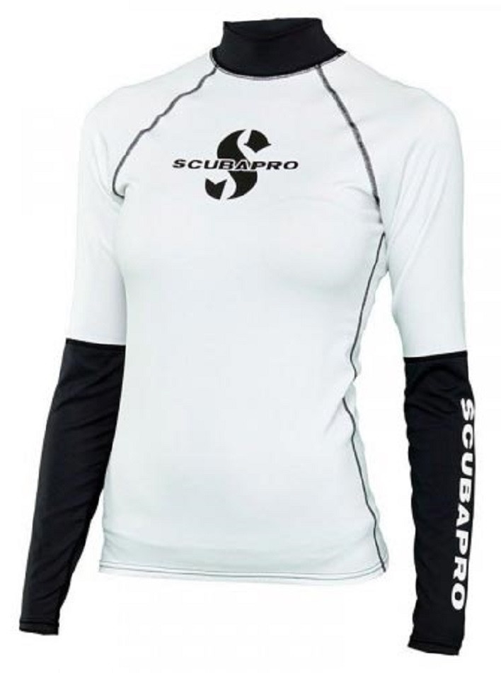 Реглан Scubapro Rash Guard Women SHELL біло-чорний Біло-чорний XS