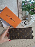 Модный женский кожаный кошелёк для денег Louis Vuitton Луи Витон