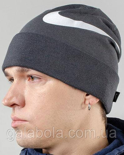 Шапка Nike Beanie GFA Team AV9751-060 (сіра)