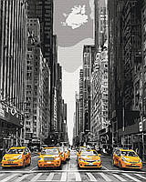 Картина по номерам Такси Нью-Йорка BrushMe 40 х 50 BS9386