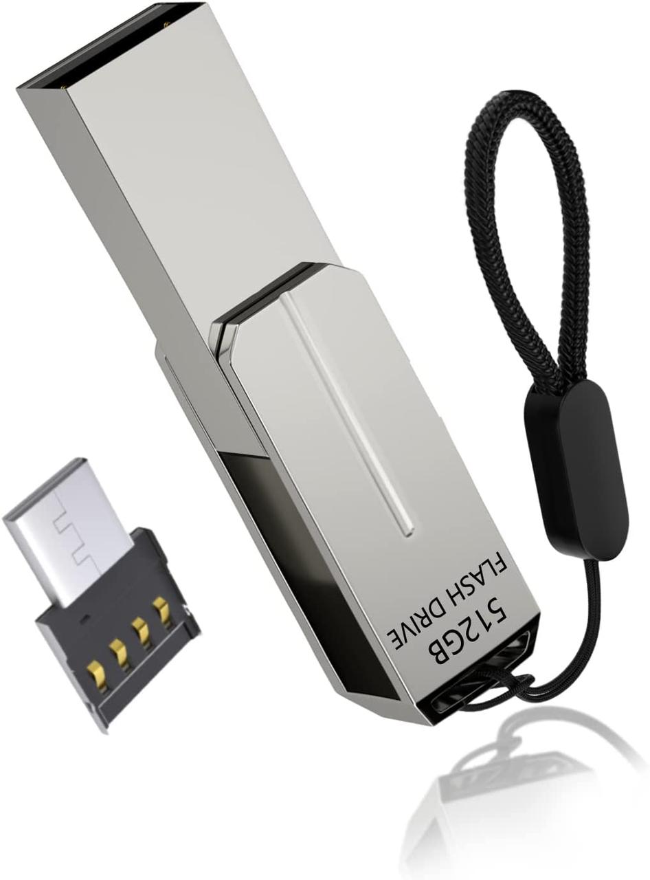 USB-накопичувач на 512 ГБ, KIKNIN Portable Ultra Large Data Storage USB 2.0 Memory Stick, водонепроникний USB-накопичувач Pen Driv