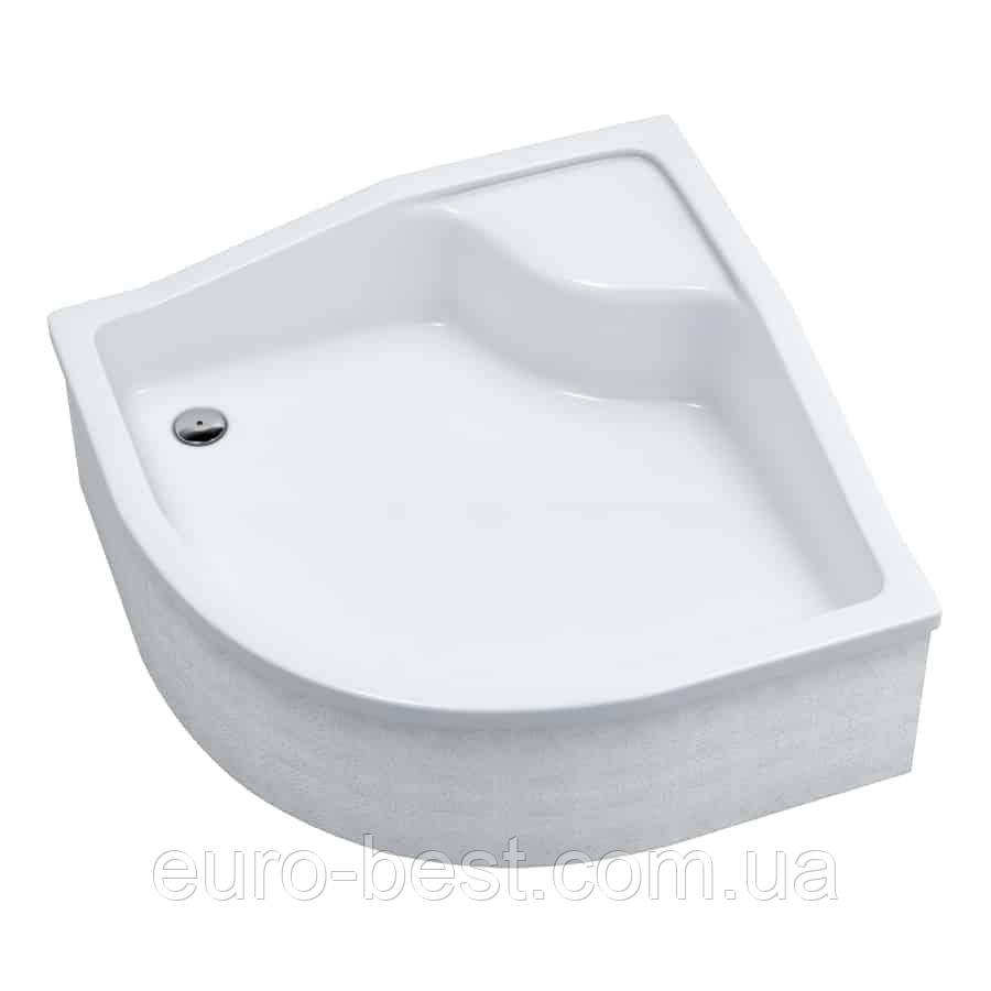 Душовий піддон Schedpol Go Baby 80х80 напівкруглий 3.038