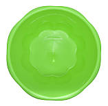 Миска пластикова Господарка 2,8 літра салатова Ø 25 см h=10 см (ПолімерАгро), фото 2