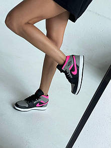 Кросівки жіночі чорні Nike Air Jordan 1 (05881)