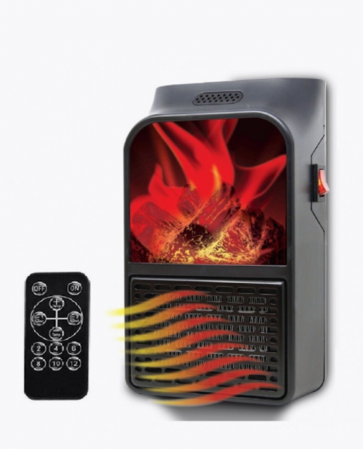 Тепловентилятор Rovus Flame Heater 900W Імітація Каміна, фото 1