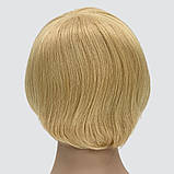 Натуральна перука Debbie HH, коротка стрижка кольору блондин, фото 4