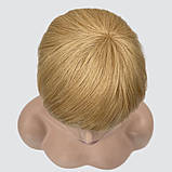 Натуральна перука Debbie HH, коротка стрижка кольору пшеничний блондин із легким меліруванням, фото 5