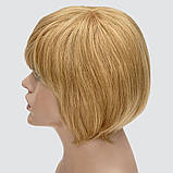 Натуральна перука Debbie HH, коротка стрижка кольору пшеничний блондин із легким меліруванням, фото 3