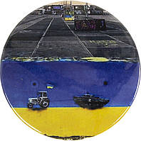 Значок 75 мм метал. "Волонтери"