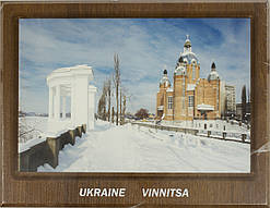 Вінниця на керамиці 20х30 "Греко-Католицька церква" арт.30-0171 (зима)
