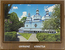 Вінниця на керамиці 20х30 "Святониколаевский православный храм" арт.30-0156 (весна)