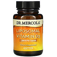 Вітамін D3 ліпосомальний, 1000 МО, Liposomal Vitamin D3, Dr. Mercola, 30 капсул